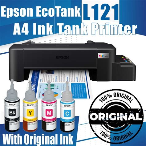 300.00 OFF Voucher ] Epson EcoTank L121 A4 Ink Tank Printer  .